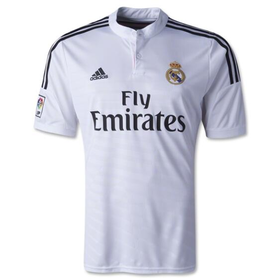 2014-15 Real Madrid Retro Home Kit Soccer Jersey